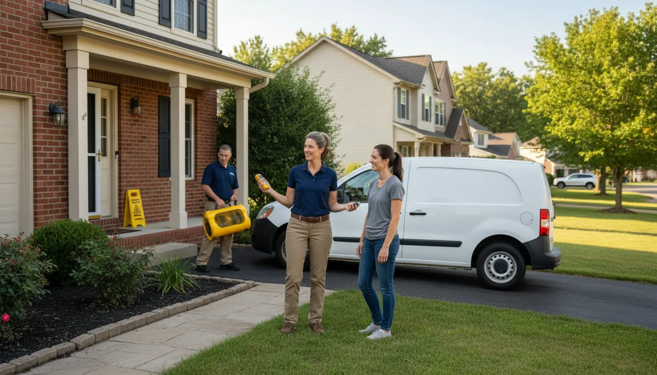 Water restoration image for Dehumidification And Cleanup Services in West Columbia, TX
